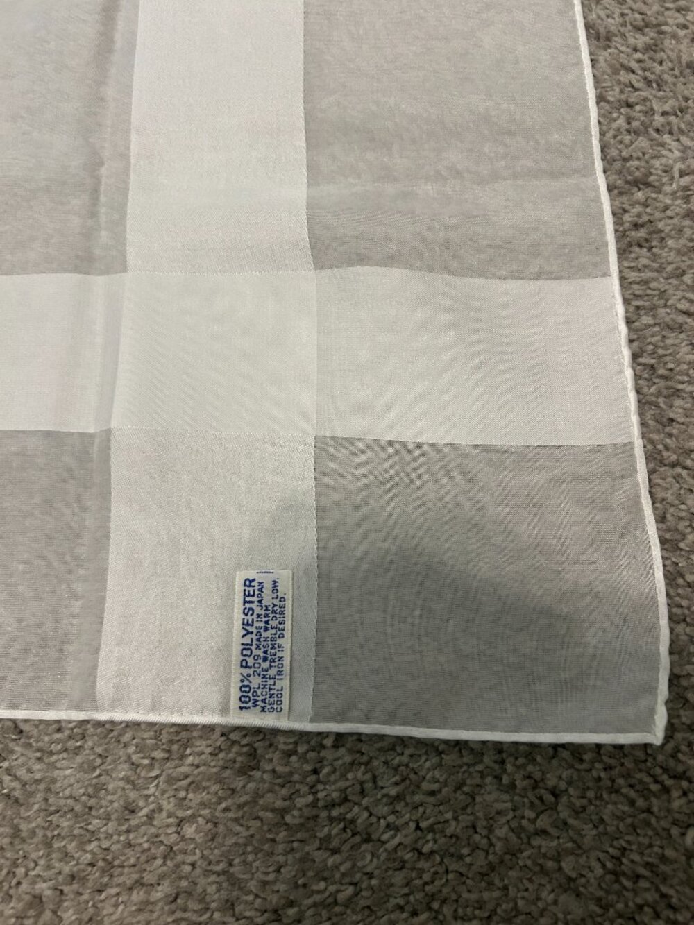 White on White Polyester scarf - Picture 3 of 3
